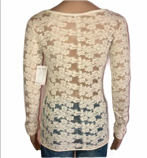Free People floral lace blouse - Image 8
