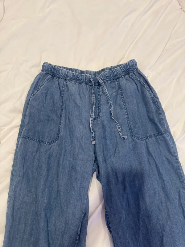 Denim pants stretchy Blue - Image 2