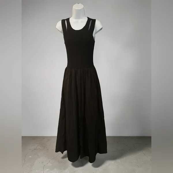 Lioness- Piroutte Black Maxi Dress In Onyx Size Small - Image 4