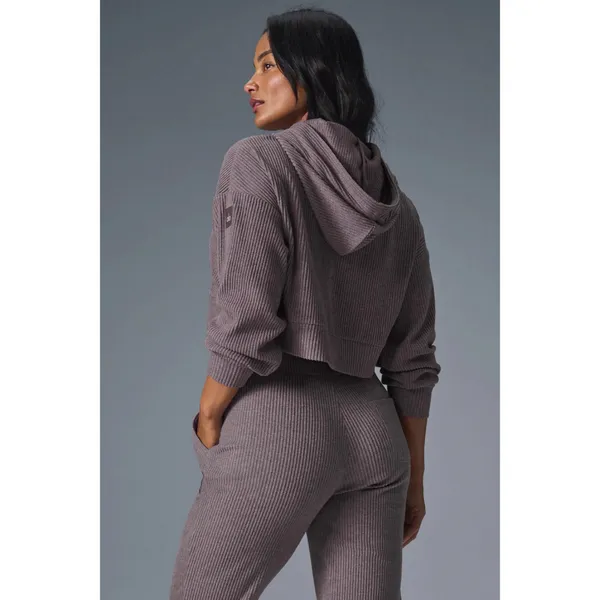 Alo Yoga Muse Hoodie Raisinette Heather M - Image 10