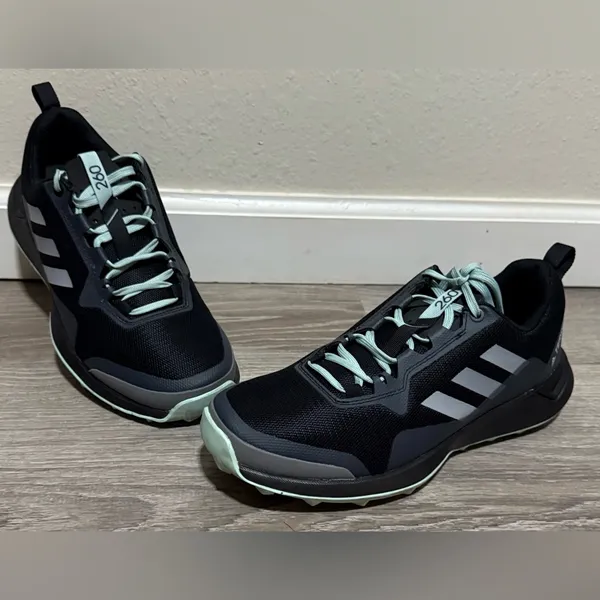 Adidas TERREX CMTK 260 Trail Running Shoes Black Green Women’s 8 Hiking Sneakers - Image 2