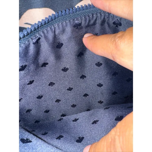 Kate Spade Jae Garden Vine‎ Nylon Crossbody Purse Bag Navy Floral T - Image 8