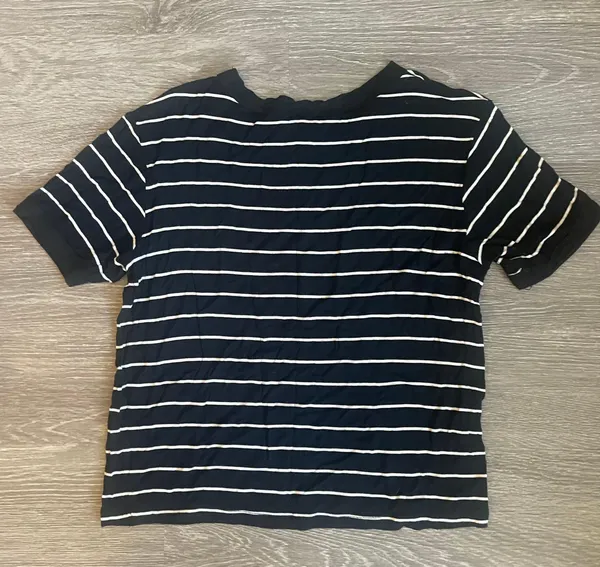 Black And White Striped Tee - Image 2