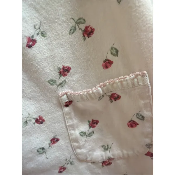 Oscar De La Renta Pajama Top Sz XL Pink Floral Cottage Core Top Only - Image 3