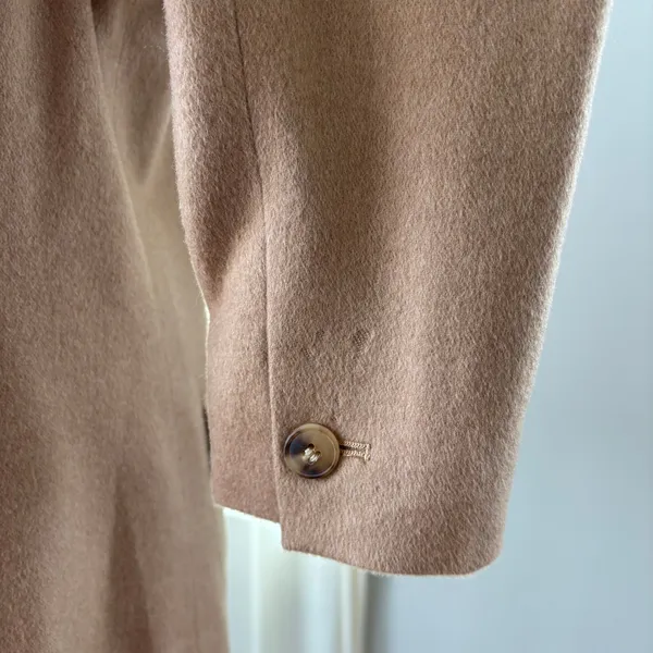 Talbots Blazer 8P Camel Hair Coat Italian Fabric Preppy Old Money Capsule Office - Image 6