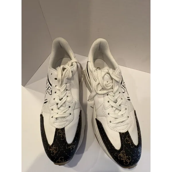 Guess Flpcb5Fal12 CalebB5 Fashion Women Sneaker White Brown US 8.5 - Image 4