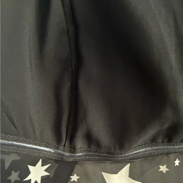 Lovers + Friends Star Print Flowy Silhouette Sheer Hem Strapless Top XS - Image 9