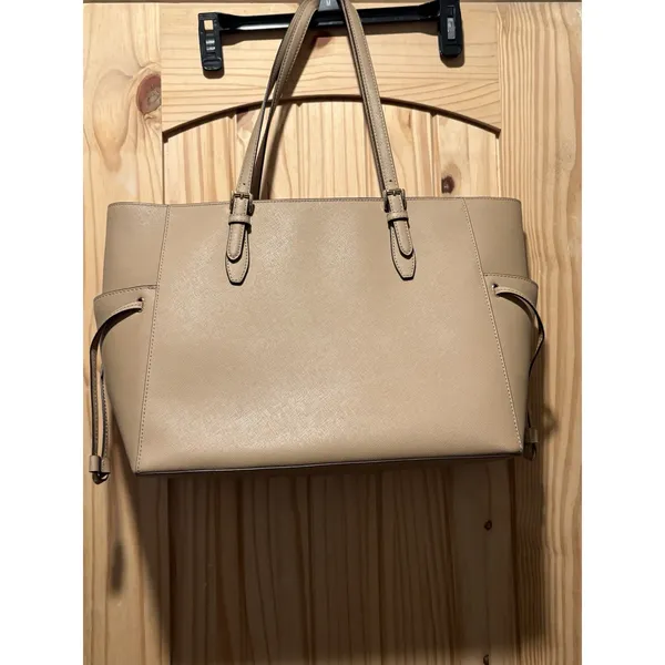 Michael‎ Kors Voyager Tote Womens Large Beige Saffiano Leather Shoulder Bag - Image 4