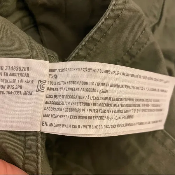 Abercrombie & Fitch Relaxed Cargo Pants, Army Green, Size 29, EUC - Image 8