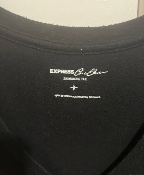 Black Modal Skimming Tee - Image 2