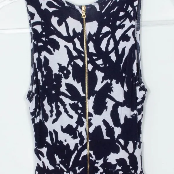 Milly For Design Nation Blue and White Floral Sleeveless Maxi Dress‎ Womens XS - Image 8