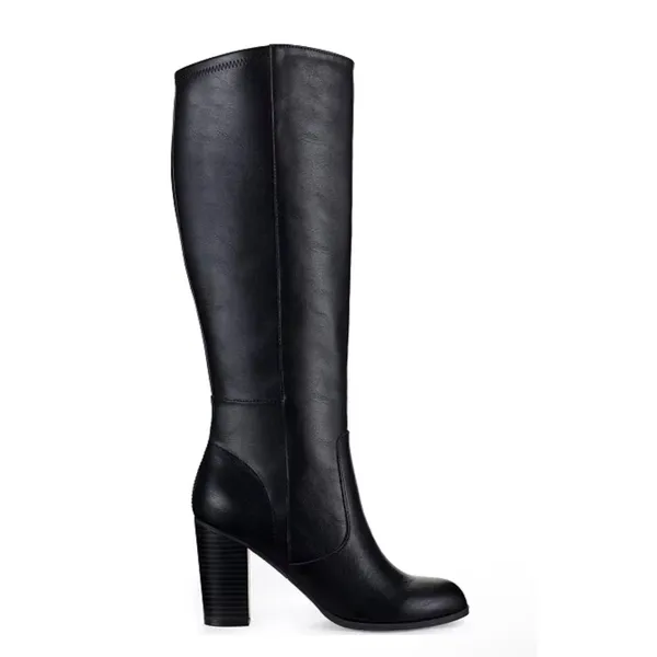 Style & Co Addyy Dress Zipper Boots in Smooth Black, Size 5.5, NEW in Box - Image 2