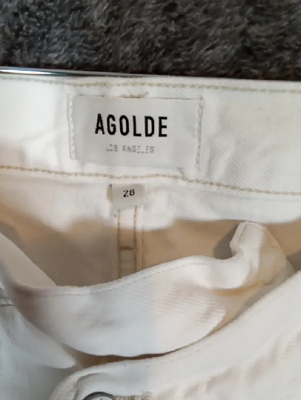 Agolde Criss Cross Organic Cotton Criss Style Paste Color Baggy High Rise Womens - Image 2