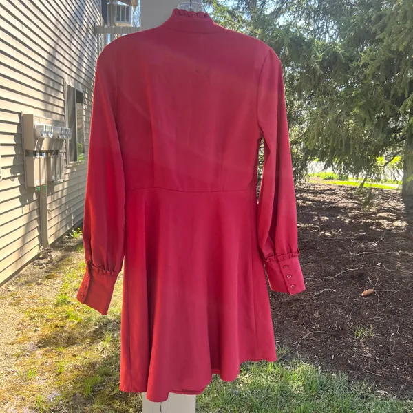 Who What Wear Ruffle Long Sleeve Dress - Image 4