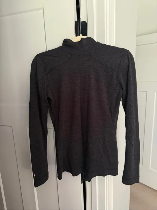 Smartwool Heather gray wool 1/4 zip pullover‎ - Image 4