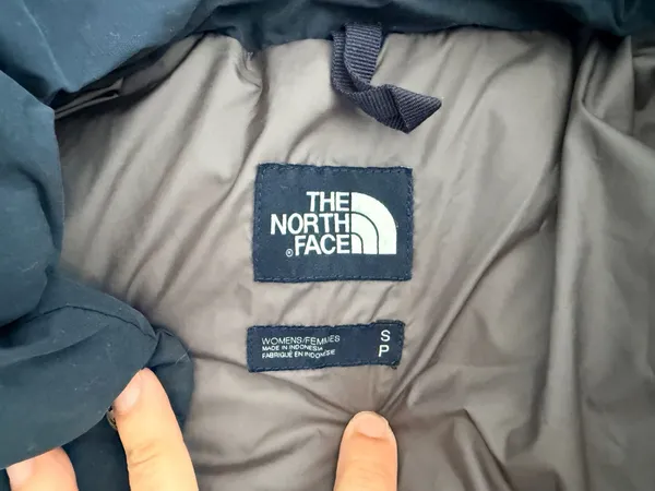 The North Face Women's Sierra Down Parka Navy Blue Size S - Image 3
