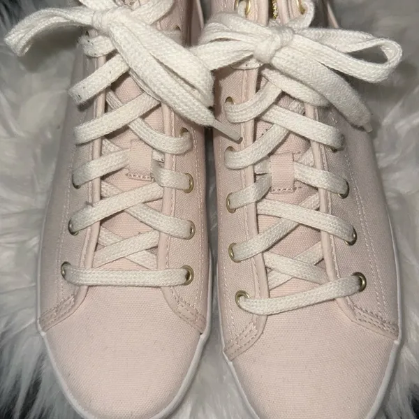 Keds Pink Sneakers Canvas Lace-Up- Kick Start - Image 3