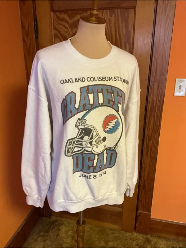 Junk Food Clothing Grateful Dead Oakland Coliseum 1974 Sweatshirt Oversized - Image 6