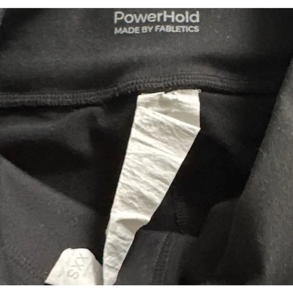 Fabletics Powerhold High Waist Black Athletic Biker Shorts Size Women's XXS - Image 3