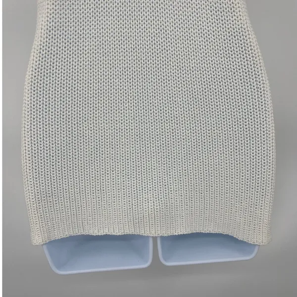 Newbury Kustom Open Knit Sleeveless Sweater Sz M Coastal Boho Summer Deep V - Image 7
