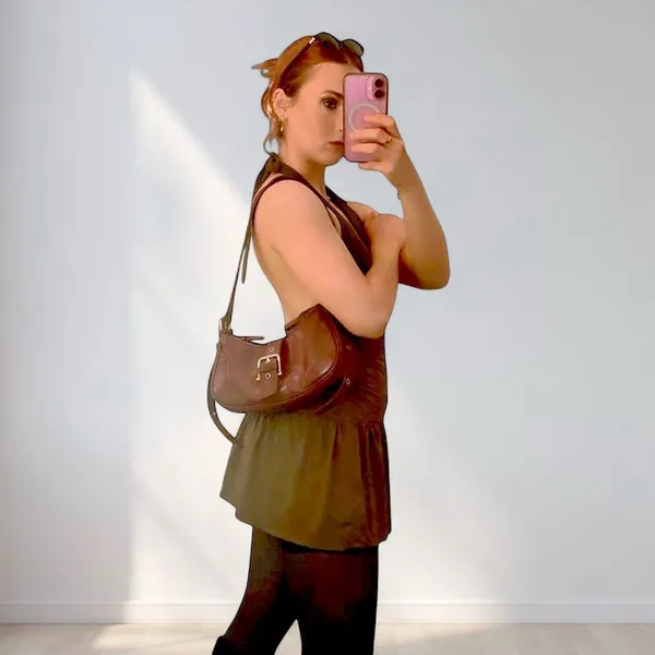 Green halter pac sun dress Brown - Image 3