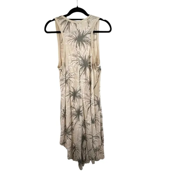 Z Supply Tropical Print Maxi Dress Size‎ Women's Medium Cream Green Sleeveless - Image 2