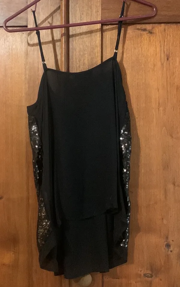 Black Sequin Top - Image 2