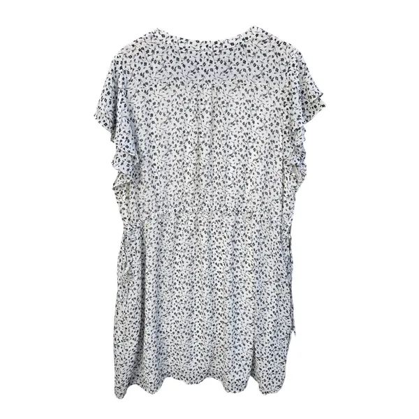 H&M NWT Floral‎ Print V Neck Ruffle Sleeve Cinched Waist Dress Women's Plus XXL - Image 2