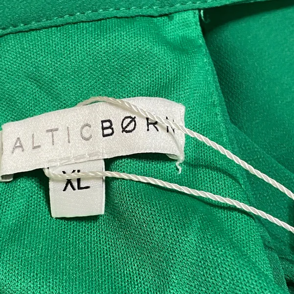 Baltic Born Green Halter Neck Wide Leg Jumpsuit XL DD6195 Emerald Formal Tie - Image 6