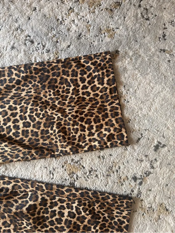 Zara Leopard Print Wide-Leg Jumpsuit - Brown/Black - Image 6