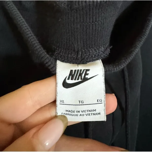 NIKE Terry Jogger Tapered Leg Pant Sz XL in Black Womens Plus‎ Size - Image 3