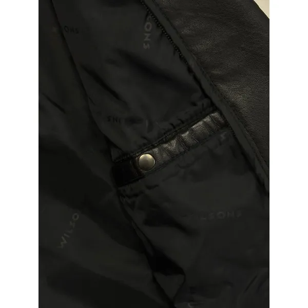 *Vintage 80's Leather Jacket Womens Size M Black Trench Whimsigoth Witchy Grunge - Image 9