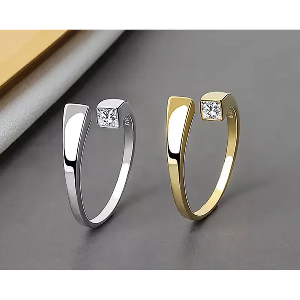 Sparkling Bypass Ring | 14k Over Sterling Silver‎ NEW - Image 10