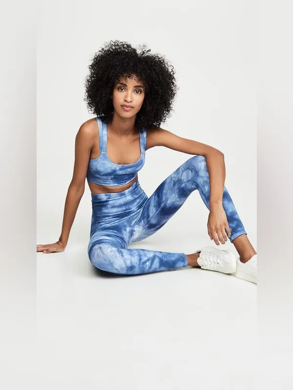 FP Movement by Free People On Radar Seamless Tie Dye Sports Bra Blue XS/S - Image 4