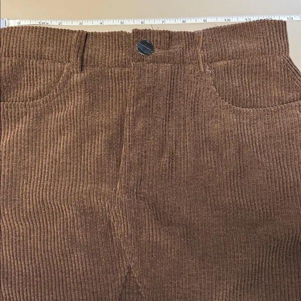 Brown Corduroy Skirt From SHEIN Size Small - Image 3