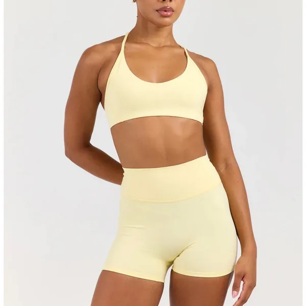 Elite Eleven Luna Flex Sports Bra & Mini Shorts Size XS Butter Yellow - Image 5