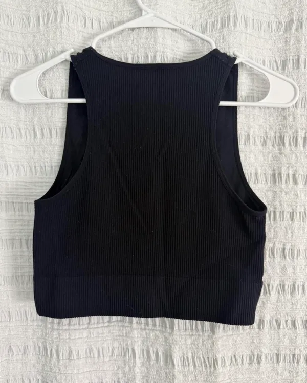 Garage Tank Top Cropped Black - Image 3