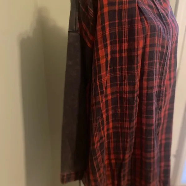 Nwt Paper‎ Crane Flannel Shirt Dress - Image 6