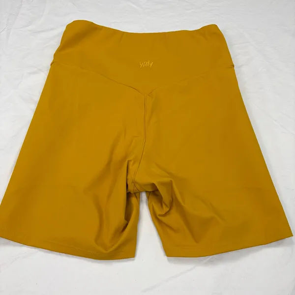 Yitty mustard bike shorts. Size M. no tags. Lizzo. athleisure, activewear - Image 2