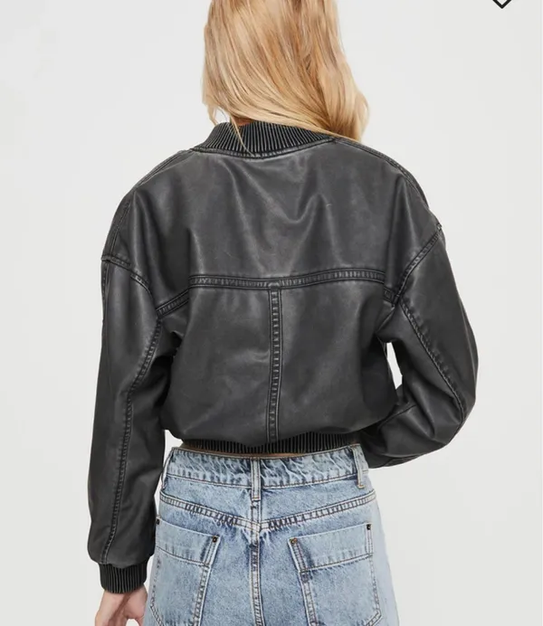 Princess Polly Leather Jacket - Image 4