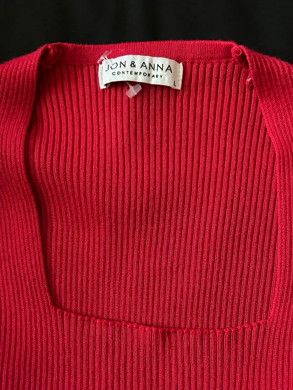 Jon & anna Red long sleeve - Image 3