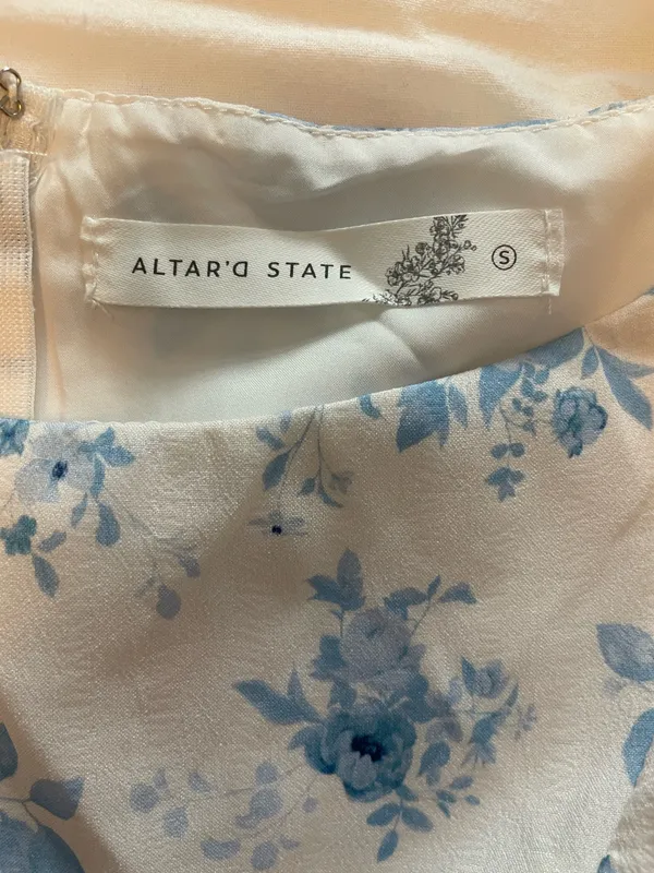 Altar'd State White Floral Dress Mini - Image 3