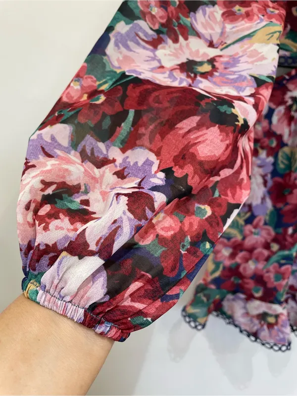 NWT SHOWPO Karmella Floral Cutout Mini Dress Romantic Summer Dress Size 4 - Image 10