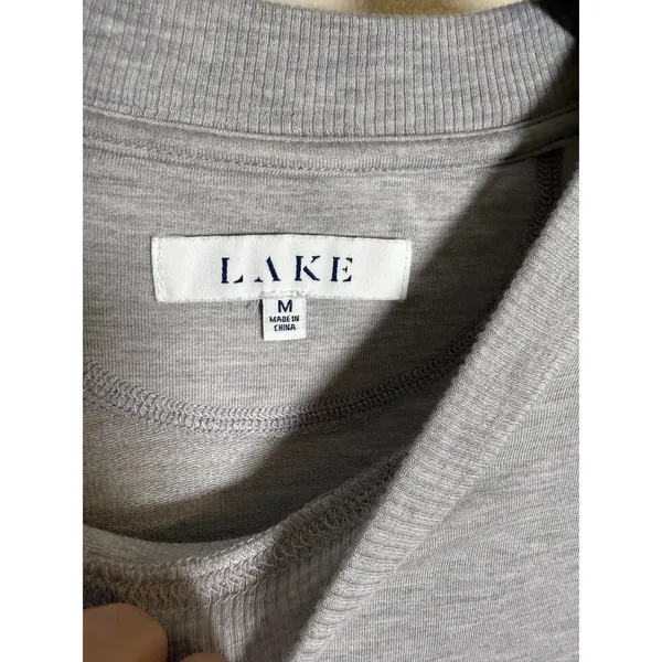 Lake Pajamas Relax Long Sleeve Top in Heather Gray Women’s Sz. M - Image 3