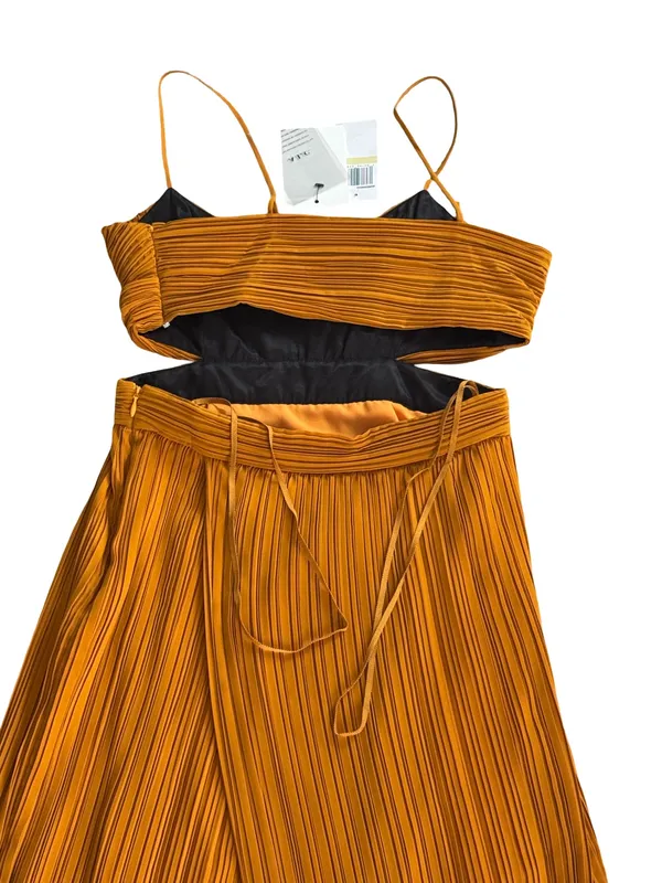 A.L.C. Sienna pleated midi dress - Image 9