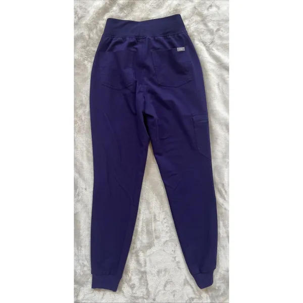 FIGS HW Zamora Jogger Scrub Pants XXS Purple Stretch Technical Collection - Image 2