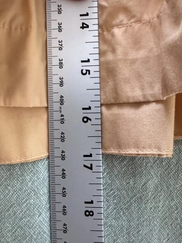 Abercrombie & Fitch Women’s Orange Tiered Cotton Blend Mini Skirt Size M - Image 7