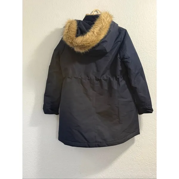 MARC NEW YORK FAUX FUR DRAWSTING WAIST HOODED WINTER JACKET Size L - Image 4