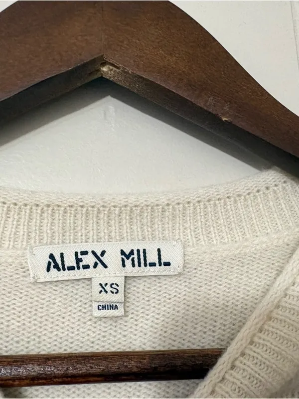 Alex Mill Wool Cashmere Breton Stripe Sweater XS Old Money Preppy - Image 5