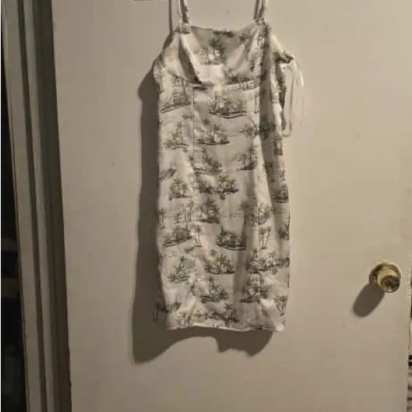 Hippie Rose Green Floral Mini Dress - Image 3